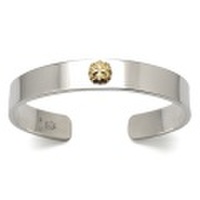 TRAVIS WALKER(トラヴィスワーカー)Silver Bangle 10mm w/18K Valor Cross