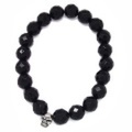 TRAVIS WALKER(トラヴィスワーカー)　Cut Onix Stone Bead Bracelet SBC005/カットオニキスストーンビーズブレスレット