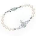 Vivienne Westwood(ヴィヴィアンウエストウッド)　ミニバスレリーフ パール ブレスレット　vw0458