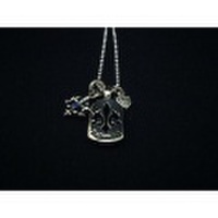 WOLFMAN B.R.S(ウルフマンBRS)　Wフレアチャームペンダント【50cmチェーン付】　WO-P-109