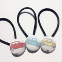 [くるみボタン]3カラー車　3つセット[ヘアゴム]