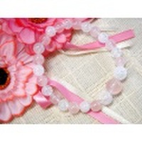 [ブレスレット]ローズクォーツ・クラッククォーツ/ローズクォーツ/アマゾナイト・ジェイドピンク[天然石]