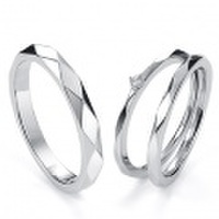 [受注生産]　カットデザインセットペアリング｜Men’s & Lady’s（セット）　95-2052-2053