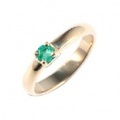 baby’s ring - K18YG 一連一石 - 5月 エメラルド