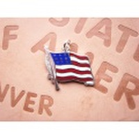 【 ネコポス対応 】 ウェルズ スターリング チャーム （ Wells Sterling Charm ペンダント ） USA FLAG