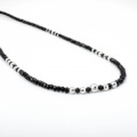 【DUB Luxury｜ダブラグジュアリー】Shine Black WG Large Necklace-Thin-　シャインブラックホワイトゴールドネックレス｜OD-2502【ユニセックス】