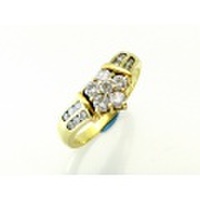 【K18YG　イエローゴールド】 指輪　リング　ダイヤモンド0.30ｃｔ　ダイヤモンド0.22ｃｔ 3.4ｇ　12号　レディース　20828-0　ジュエリー　人気