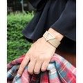 【SALE】トライアングルモチーフレザーブレスレット/14カラー