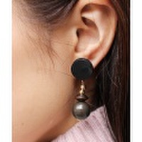 【SALE】ラウンドウッドピアス/3カラー