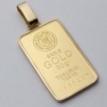 【お届けまでに約1週間前後頂きます。】【送料無料】【日本製】【徳力本店】純金/K24/999.9 インゴット/金貨 ペンダント/ネックレス K18/18金枠　2484-PP16