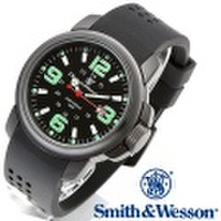 【キャンペーン対象外】 Smith & Wesson スミス＆ウェッソン AMPHIBIAN COMMANDO 腕時計 BLACK SWW-1100