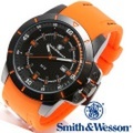 【キャンペーン対象外】 Smith & Wesson スミス＆ウェッソン TROOPER WATCH 腕時計 ORANGE/BLACK SWW-397-OR