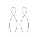 【チビ・ジュエルズ】インフィニティフープピアス Infinity Hoop Earring /GOLD　メール便可