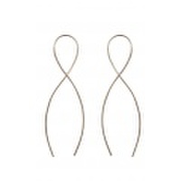 【チビ・ジュエルズ】インフィニティフープピアス Infinity Hoop Earring /GOLD　メール便可