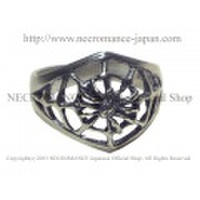 【ネクロマンス NECROMANCE】 シルバースパイダーウェブリング Silver Spider Web Ring 蜘蛛の巣