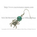 【ネクロマンス NECROMANCE】 ターコイズ スパイダーピアス Turquoise Spider Pierce トルコ石 蜘蛛