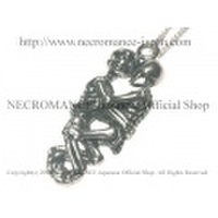 【ネクロマンス NECROMANCE】 ハグスケルトンネックレス Hug Skeleton Necklace 骸骨