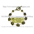 【ネクロマンス NECROMANCE】クリスタルブラスローズスカルブレスレット Crystal Brass Rose Skull Bracelet 薔薇 バラ 骸骨 数珠 魔除け