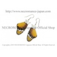 【ネクロマンス NECROMANCE】リアルバタフライウィングピアス Real Butterfly Wing Pierce ＜カバマダラ 前翅＞ 蝶々 羽