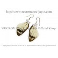 【ネクロマンス NECROMANCE】リアルバタフライウィングピアス Real Butterfly Wing Pierce ＜ベニモンシロチョウ 前翅＞ 蝶々 羽