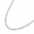 【極細】 1.3mm フィガロ チェーン 50cm ネックレス シルバー925 細め [シルバーチェーン] メンズ