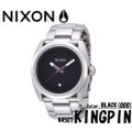 【送料無料5％OFF】ＮＩＸＯＮ WATCH　KINGPIN　BLACK ニクソン時計 キングピン　ブラック　NA507