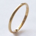 【送料無料】 K18 / 1.5mm幅 Duperey simple straight ring (デュプレーシンプルストレートリング)