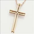 【送料無料】plus-プリュス-K10PGクロスネックレス