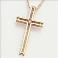 【送料無料】plus-プリュス-K10PGクロスネックレス
