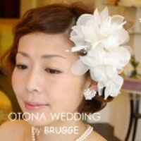 【大人ウエディング】付け替え簡単！ヘアアクセサリーコサージュ CS-0500　雑誌掲載アイテム