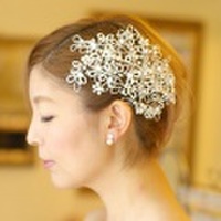 【和装にオススメ】【ショートヘアに合う】ブライダル髪飾り　B-305