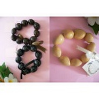 ◆ハワイより入荷しました◆　ククイナッツ・ブレスレット（クウペエ）３色　ナチュラル・黒・茶
