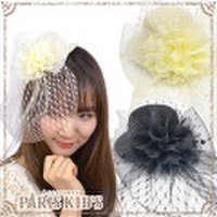 ■ シフォン フラワー チュール リボン レース ミニハット ymgir colpo josim