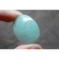 アクアプレーズ（クロムカルセドニー）【27】天然石ルース・カボション　（27.5×20.5mm）