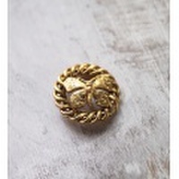 アンティーク　ボタン　バタフライゴールド　w23mm