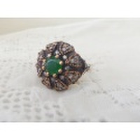 アンティーク調　リング　マルカジット付　AC187