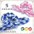ギンガムチェック ワイヤー リボン シュシュ パリスキッズ本店 原宿 pariskid’s 公式 通販 安い colpo