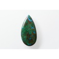クリソコラ(アースストーン)【8】天然石ルース・カボション（37×18.5mm）