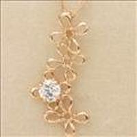 クロスフォーK10PGジルコニアネックレス