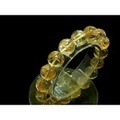 ゴールドルチルクォーツブレスレット タイチンも混入！【4Ａ/珠径12ｍｍ】