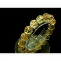 ゴールドルチルクォーツブレスレット タイチンも混入！【4Ａ/珠径12ｍｍ】