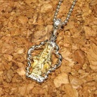 シルバー925 マリアプレートペンダントトップ 5-439