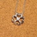 シルバー925 四つ葉のクローバーペンダントトップ　5-481