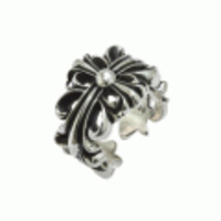 ダブルフローラルクロス リング