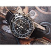 ツェッペリン ZEPPELIN 腕時計 7674-2 100周年記念 クォーツ 42mm レザーベルト