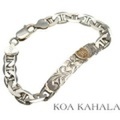 ハワイアンジュエリー / ゴールドイニシャルシルバーブレスレット　KOA KAHALA