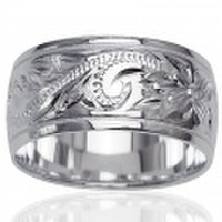 ハワイアンジュエリー / スクロールリング(10mm)