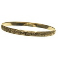 ハワイアンジュエリー 本格オーダーメイドゴールドバングル バレル お手軽な1.25mm厚 6mm　選べるデザインやゴールドカラー