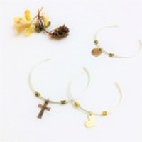 バングル 刻印無料 select topバングルsilver950 ハート クロス サークル　[メール便可]