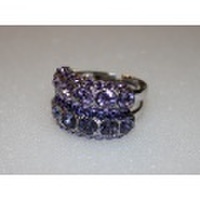 パープル系２連リング Moon Jewelry